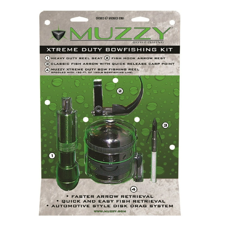 Muzzy Xtreme Duty Spincast Style Bowfishing Kit 