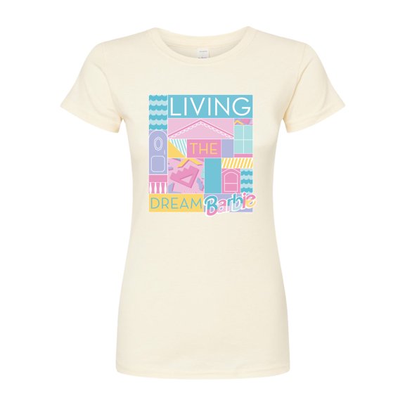 Barbie - Loving & Living the Dream - Juniors Fitted Graphic T-Shirt