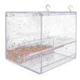 thumbnail image 1 of Acrylic Automatic Bird Feeder Pet Feeding Device Seed Food Container Bird Cage Accessories for Parrot, 1 of 8