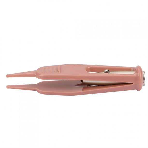 Pinza nasal para bebés, antideslizante, cabeza redonda, limpieza para bebés, pinzas, oreja, nariz, ombligo, limpiador, herramienta de clip con luz LED Ecomeon no