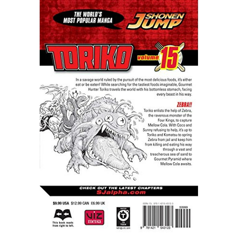 Toriko Toriko, Vol. 15: Zebra!!, Book 15, (Paperback) - Walmart.com