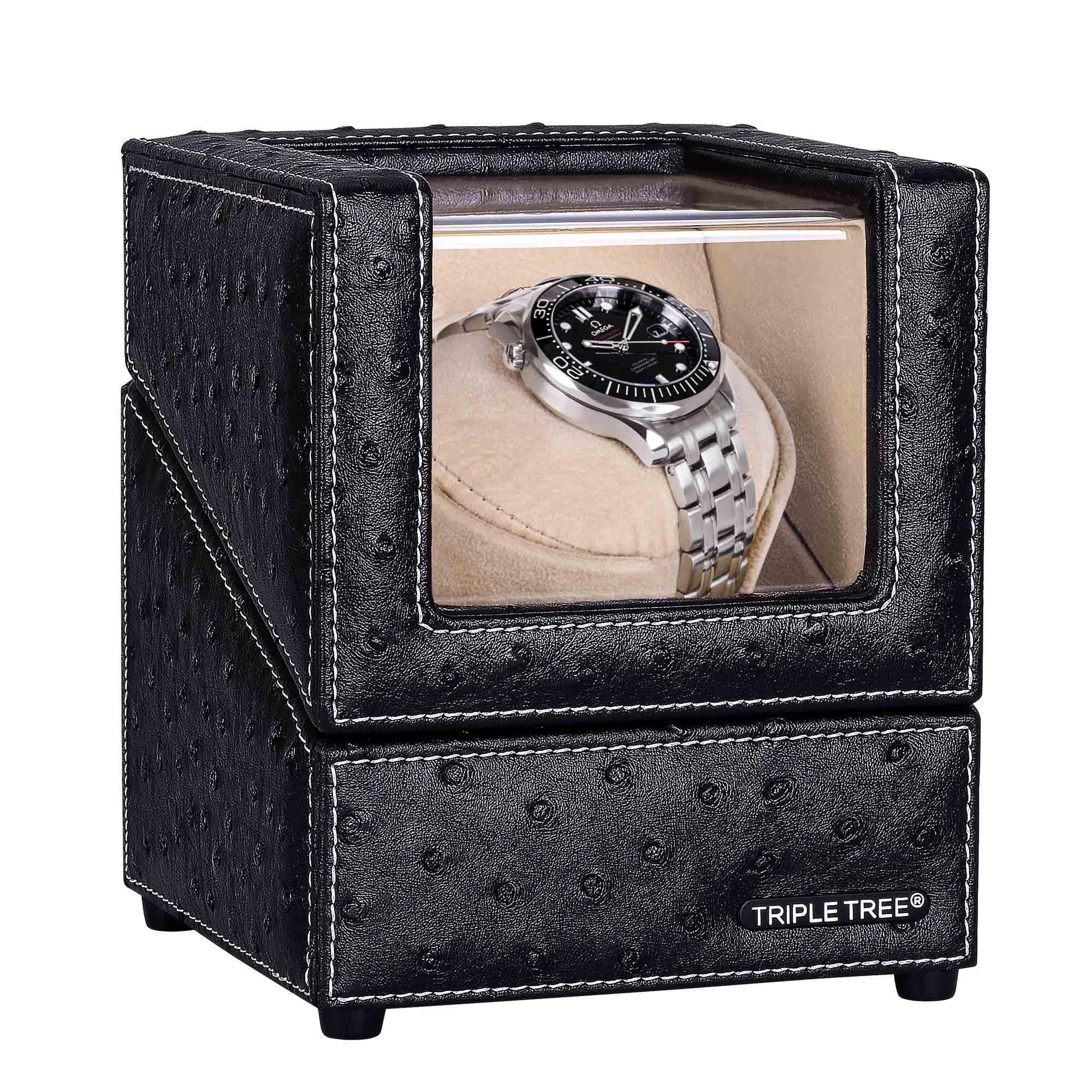 Single Watch Winder for Automatic Watches with Super Quiet Motor 4 Rotation Mode Setting Flexible Plush Pillow Fit Women and Men Watches Walmart