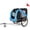Black+Blue, variant on S-HOME Large Folding Dog Trailer for Outdoor Adventures with Durable Steel Frame and 100LB Capacity Pet Carrier,Black+Green