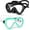 black+lake blue, variant on Adult Swim Goggles, 2 Pack Snorkel Diving Mask with Nose Cover, Tempered Glass Scuba Swim Mask Snorkeling for Adult Men Women Youth