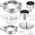 thumbnail image 1 of Set de embudos para conservas Gejoy, tarros de cristal de boca ancha con colador, 1 of 7
