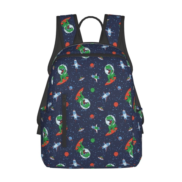 Fotbe Dinosaur Astronaut Mochila Ligera para Hombres y Mujeres - Duradera y Resistente al Agua, Ideal para Escuela, Trabajo, Viajes y Uso Diario