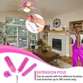 thumbnail image 3 of ThinkLearn Microfiber Dusters for Cleaning,14PCS Feather Dusters with Extension Pole,Bendable Washable and Extendable Duster for High Ceilings, Fans and Blinds House Cleaning Kit Pink Gift for Women, 3 of 8