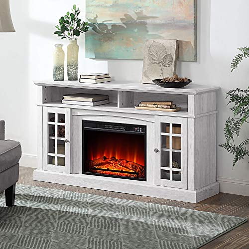 Belleze Traditional Rustic Electric Fireplace Tv Stand Media Entertainment Center Console Table For Tvs Up To 65 Inches With Open Storage Shelves Cabinets Astorga Sargent Oak Canada Belleze Traditional Rustic Electric, Farmhouse Console Table With Fireplace