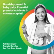 Prenatal One Multivitamin with Folate, Ginger and Probiotics | 150 Vegan Caplets | by Rainbow Light