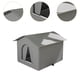 thumbnail image 1 of Refugios para gatos callejeros perfecl casa para gatos al aire libre cama impermeable para perros Gris L, 1 of 8