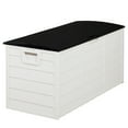 thumbnail image 3 of Canddidliike 75 Gallon Weather Storage Box on Wheel, Deck Bin Garden Bench for Outdoor Patio Seat - Black, 3 of 9