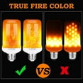 thumbnail image 4 of Y- STOP LED Flame Light Bulbs, Upgraded 4 Modes Fire Light Bulb with Upside Down Effect, E26 Base Flickering Light Bulb for Halloween Decorations, Christmas, Outdoor, Indoor, Home Decor, White, 2 Pac, 4 of 10