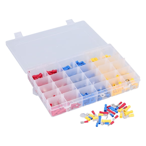 Herwey Wire Connectors,Electrical Wire Terminal,480Pcs Insulated Wire Electrical Connectors Wire Terminals Assortment Kit Wire Crimp Connectors