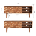thumbnail image 7 of Harmony TV Stand & Media Console - 51"L Acacia Wood Console, Handcrafted Mid-Century Modern Design for Living Room, Natural Finish, 7 of 7