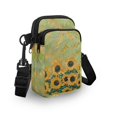 thumbnail image 3 of HELLHERO Sunflower Underarm Shoulder Bag with Zipper Closed Polyester Women 4.33"x1.97"x7.09" for Travel Daily Use, 3 of 7