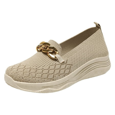 

Blphud Comfort Shoes for Women Summer Shoes for Women 2024 Womens Casual Shoes Womens Sneakers Women s Flying Woven Breathable Non Slip Soft Soled Shoes Slip on Shoes Casual Shoes Casual Shoes 38
