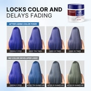 Karseell Blue Hair Color Depositing Mask, Deep Conditioner Treatment Intensely Hydrating, Refreshes Color & Tone 500ml/16.9oz