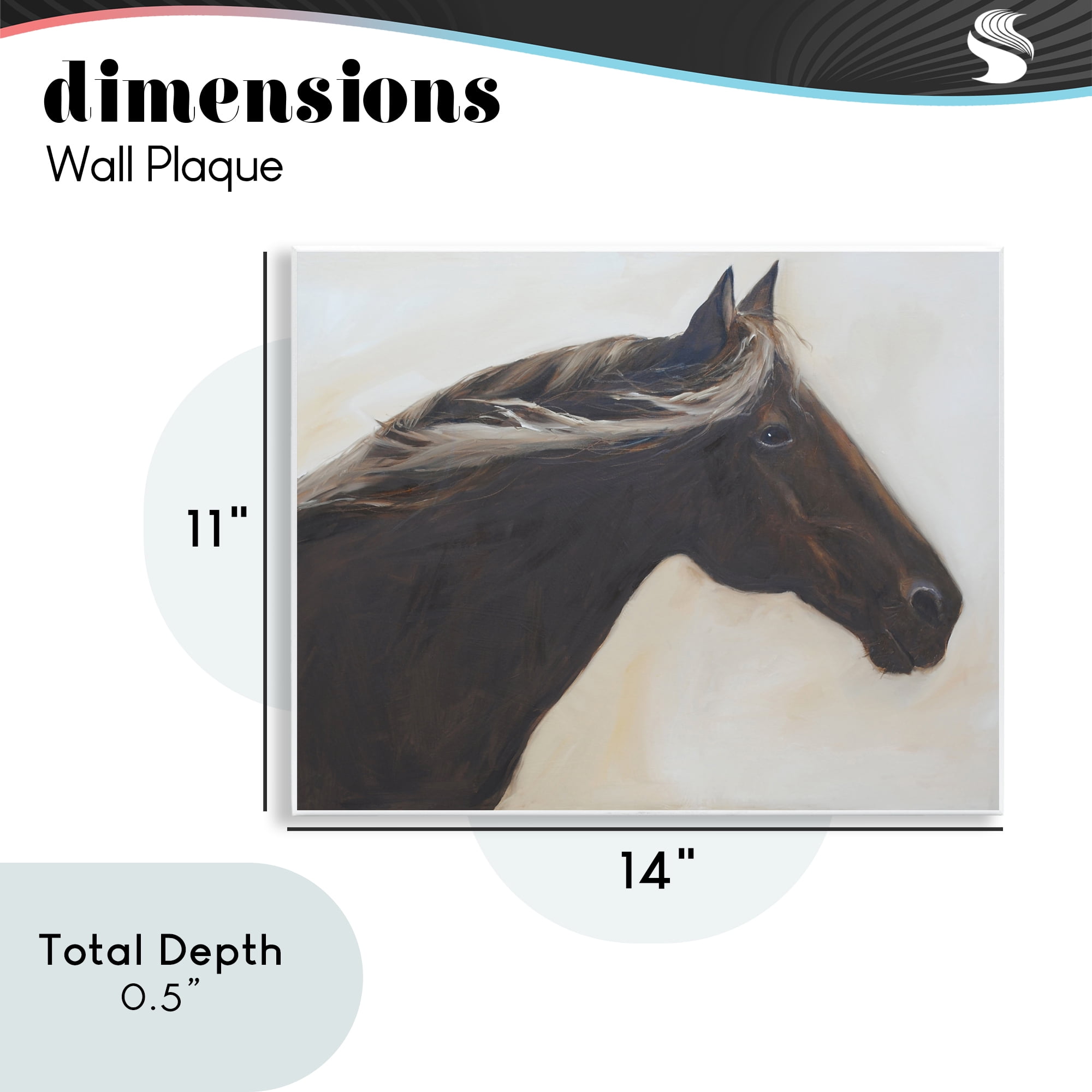 Stupell Industries The Mare In Profile Wall Plaque Art, design by Jadei Graphics