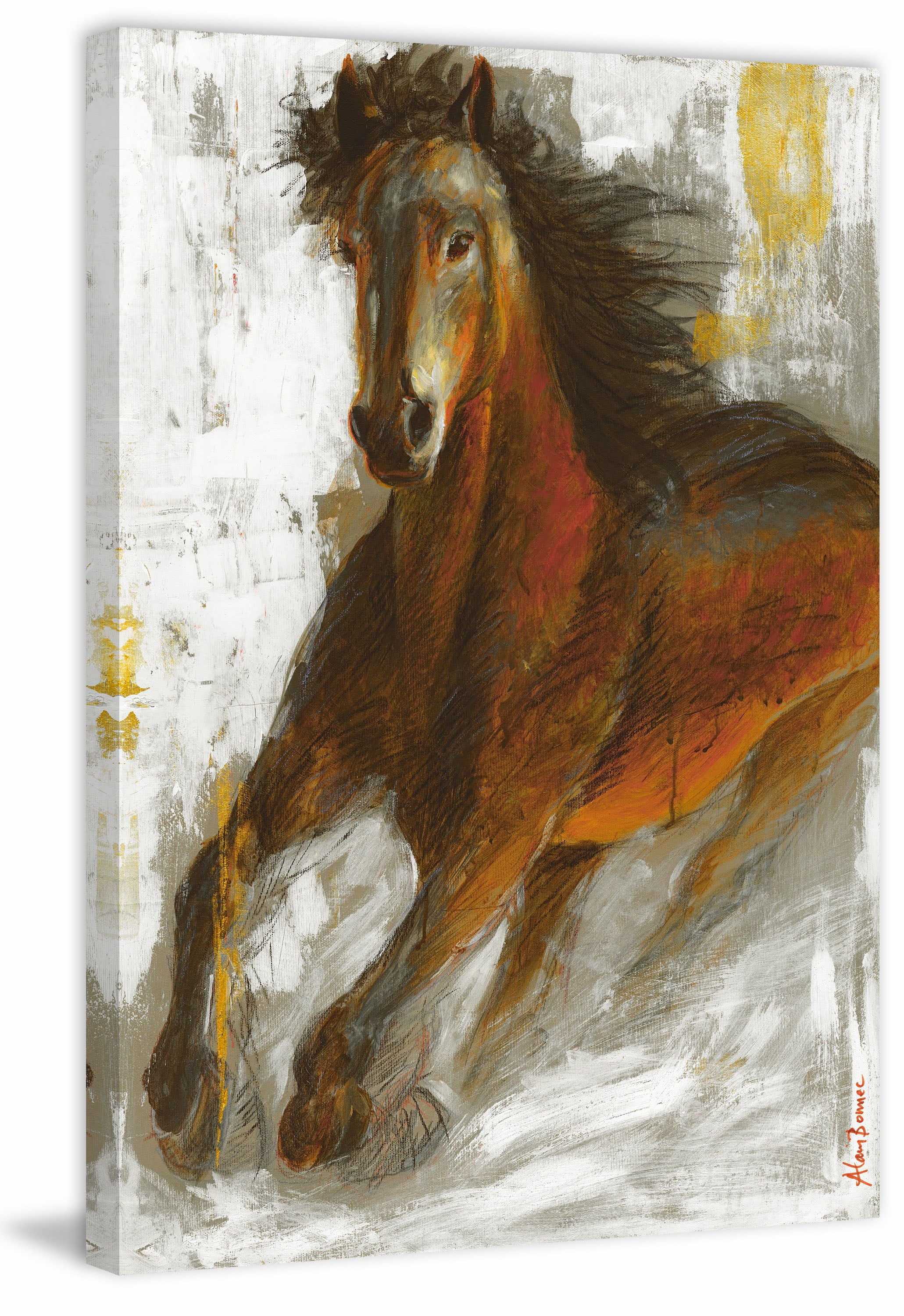 "Wild Fire" Painting Print on Wrapped Canvas