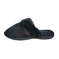 thumbnail image 2 of Roxoni Woman's Velour Clog With Band and Plush Fur Trim (Large/9.5-10, Black), 2 of 4