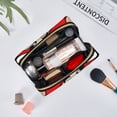 thumbnail image 6 of Saiise Mario Print Makeup Bag PU Leather Travel Makeup Bag Organizer Makeup Pouch, Portable Cosmetic Bags for Women,Cute Make Up Bag for Travel Size Toiletries Accessories Brushes, 6 of 7