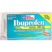 Ibuprofen Tablets, 200mg 100coated Caplets