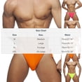 thumbnail image 2 of ZQUUVOU Men's Swim Briefs Low Rise Bikini Side Tie Thongs Beach Trunks Quick Dry Summer Swimwear Soft Underwear Orange, 2 of 6
