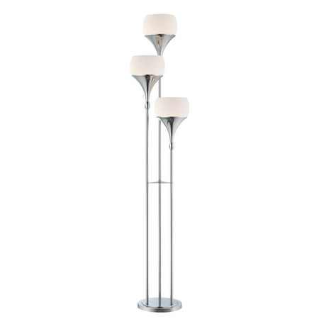 Lite Source LS-82225 Polished Chrome Celestel 3 Light Floor Lamp
