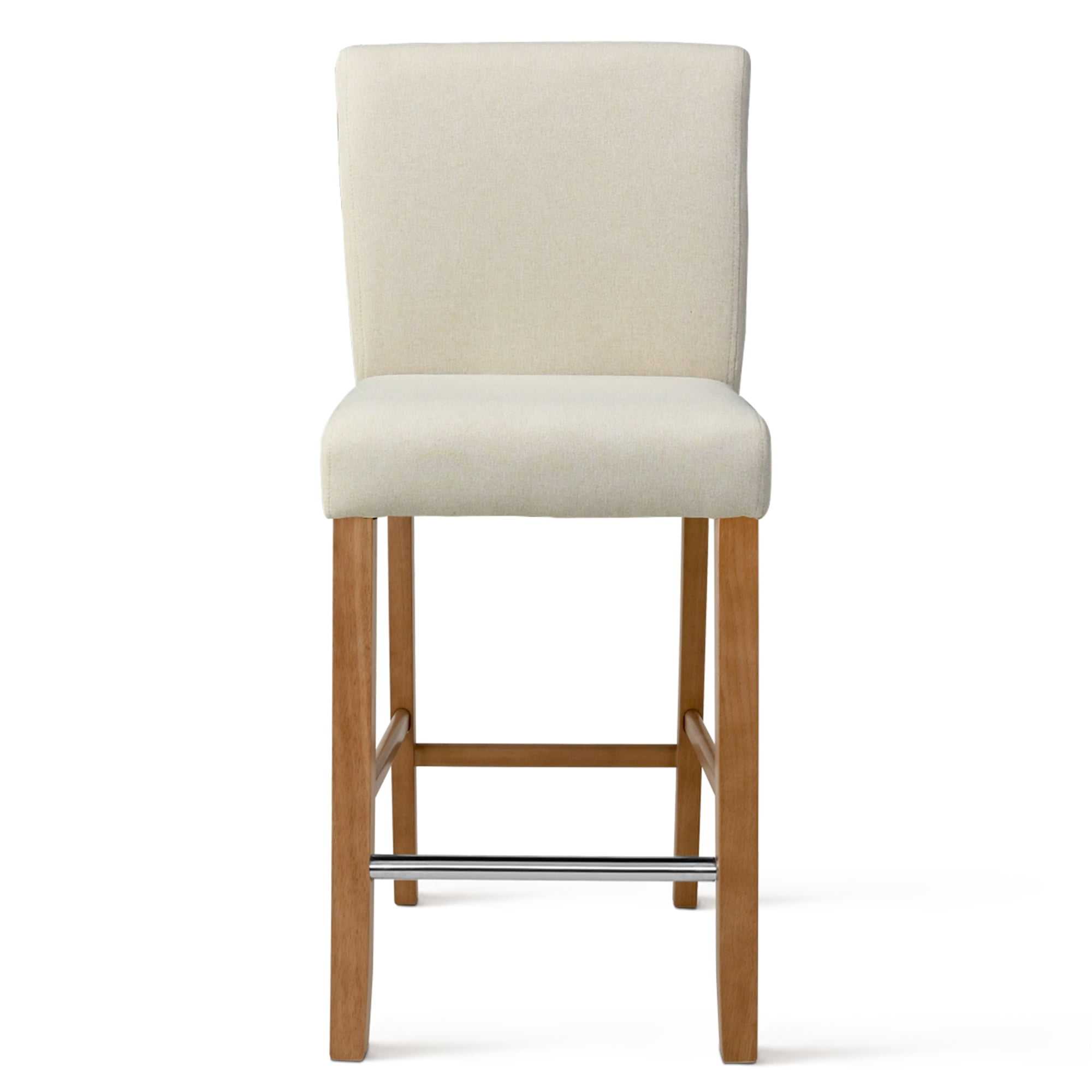 Kepooman 26" Seat Height Dining Set of 2, Modern Kitchen Upholstered Counter Height Leisure Chairs, Beige