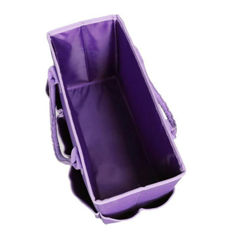 Craft Storage Tote Bag Sewing Liner Storage Organizer Plum 