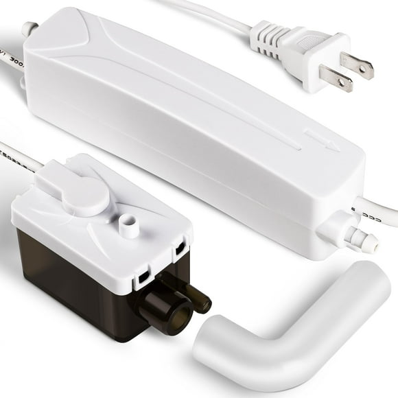 MSELTOS Mini Split HAVC Condensate Pump, 66 ft Lift, 10.6 GPH, 110-240V w/Automatic Safety Switch, AC Condensate Removal for Air Conditioner System, Furnace, Dehumidifier, Ice Maker