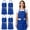 Blue, variant on Utopia Kitchen 2 Pack Bib Apron, Adjustable with 2 Pockets, Water and Oil Resistant, Cooking Kitchen Chef Apron for Women Men, Black
