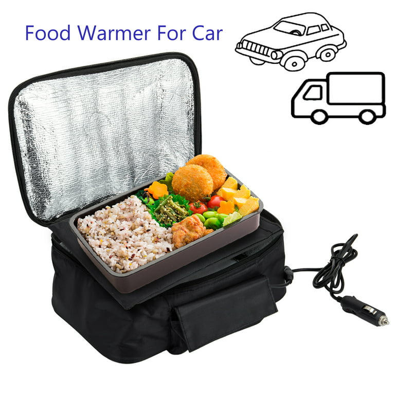 DODOING Food Warmer Mini Microwave Portable Food Warmer For Car Portable  12V Travel Food Warmer for Car Heat Lunch Box 