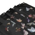 thumbnail image 4 of Shower Curtain, Butterfly1 Waterproof Fabric Plastic Shower Curtain, Drying Fast Bathroom Curtain with 9 Buttonholes, Ruffle Shower Curtain 60x72in, 4 of 8