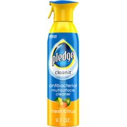 Pledge Antibacterial Multisurface Cleaner Spray, Fresh Citrus - Household Antibacterial Spray, 9.7 oz, Packaging May Vary