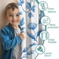 thumbnail image 3 of Blackout Kids Curtains,Blue Pioneer Flower Childrens Insulated Curtains Set Of 2,Bedroom Essentials,Toddler Room Decor 52x84in(132x213cm), 3 of 4