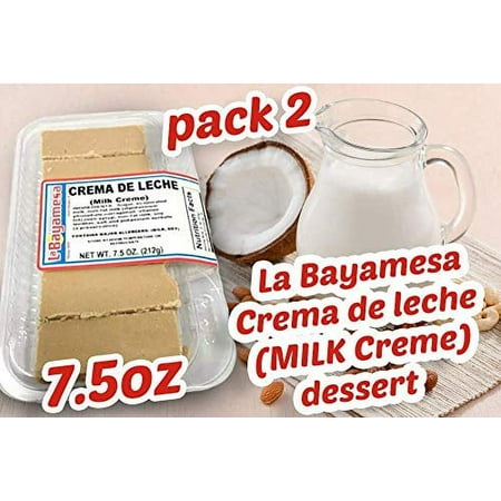 La Bayamesa Crema de leche / MILK Creme 7.5 oz (2 pack)