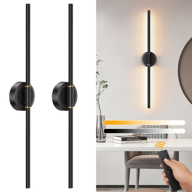 Juego de 2 apliques de pared a batería regulables DEALGADGETS