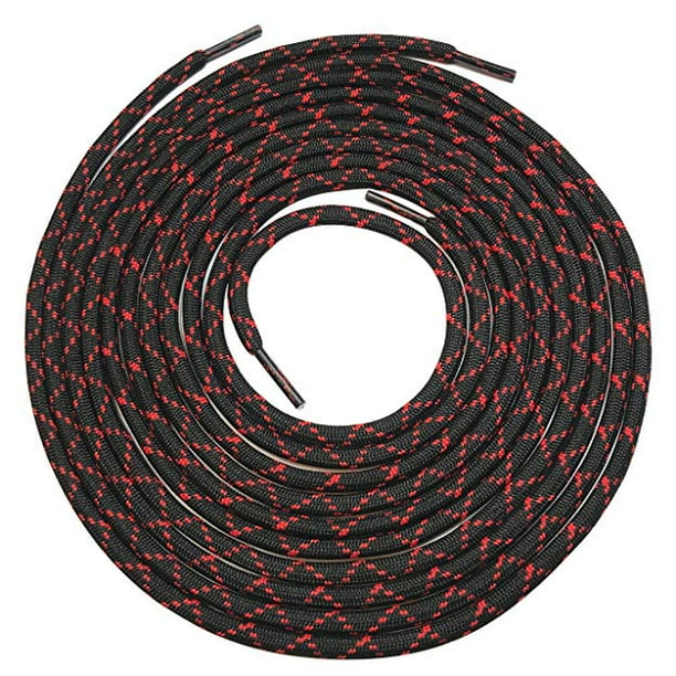 red and black boot laces