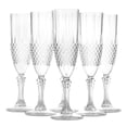thumbnail image 2 of Simcha Collection Plastic Crystal Effect Champagne Flutes Pack of 4, 2 of 3