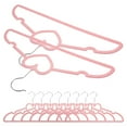 thumbnail image 3 of 10 perchas de plástico con forma de corazón para ropa con gancho giratorio de 360 grados., 3 of 5