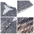 thumbnail image 6 of UVN Summer Blouse for Women Ruffle Short Sleeve Shirts V Neck Button Down Elegant Ladies Tops, 6 of 9
