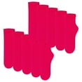 thumbnail image 2 of iOPQO 10 Pairs Athletic Socks for Women, Quarter Socks Women, Womens Socks Crew, Women Cotton Socks, Women Crew Socks, Hot Pink One Size, 2 of 4