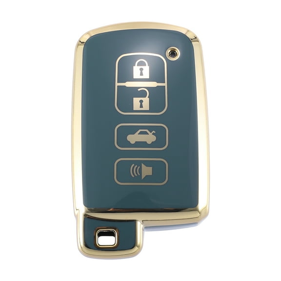 TPU Car Remote Key Fob Cover Shell Case for Toyota Avalon Camry Corolla RAV4 Sequoia Highlander Blue