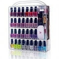 thumbnail image 1 of Makartt Nail Polish Organizer Gel Nail Polish Holder for 60 Bottles with Large Separate Compartment Universal Clear Nail Storage Travel Case Space Saver for Manicure Tools Nails Supply Displayer N-03, 1 of 1