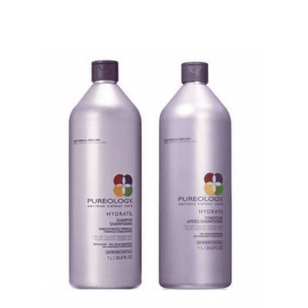Pureology Hydrate Shampoo And Conditioner Liter Set, 33.8 Fl