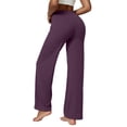 thumbnail image 2 of JOANKDMI Athletic Pants for Women Stretchy Tummy Control Butt Lifting High Waisted Elastic Waist Straight Leg Bottoms Sports Gym Active Yoga Trousers with Pockets, 2 of 5