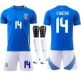 thumbnail image 1 of 2024 Italy National Team #14 Chiesa Home Football Jersey M, 1 of 8