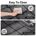 thumbnail image 6 of CozyDesg Shag Area Rugs,4'x6' Soft Fluffy Shaggy Carpet for Living Room,Large Rug for Bedroom Dining Room Home Decor Room Decor,Dark Gray & Black, 6 of 8