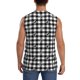 thumbnail image 4 of Fotbe Anchor Black Tartan Plaid Men's Camiseta sin Mangas Estampada para Hombres, Playera Casual para Gimnasio, Entrenamiento, Playa-XX-Large, 4 of 7
